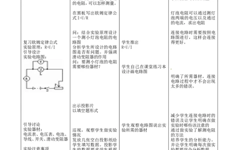 苏科初中物理九上《14.1电阻》word教案(8)_9上-初中物理苏科版(4)_赠送：旧版资料（和新版好多一样，仍具有很大参考价值）_02教案