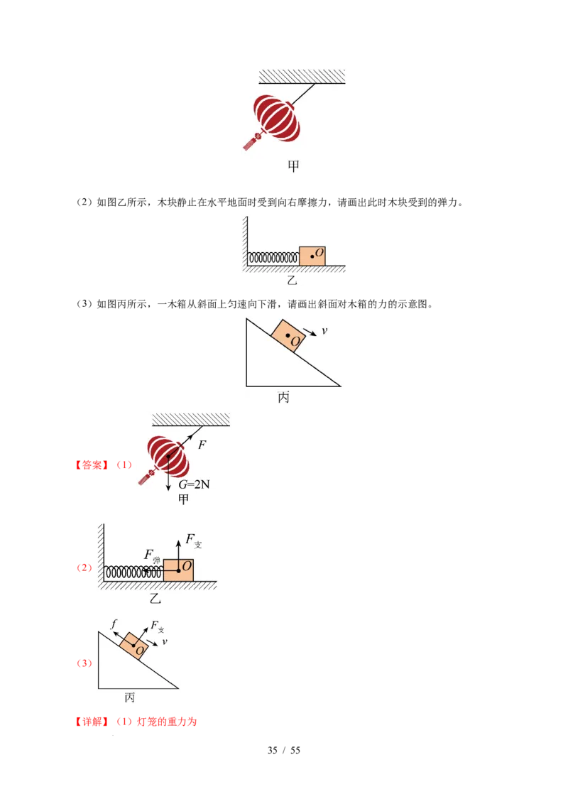 第7章力B卷专项卷（易错训练83题7大考点）（解析版）(1)_8下-初中物理苏科版(4)_02习题试卷_单元测试_第1套