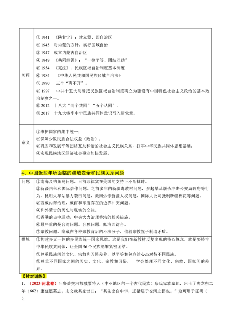 高考热点08从巴以冲突看国家安全与民族关系（讲义）（解析版）_07高考历史_2024年新高考资料_2.2024二轮复习_2024年高考历史二轮复习讲练测（新教材新高考）