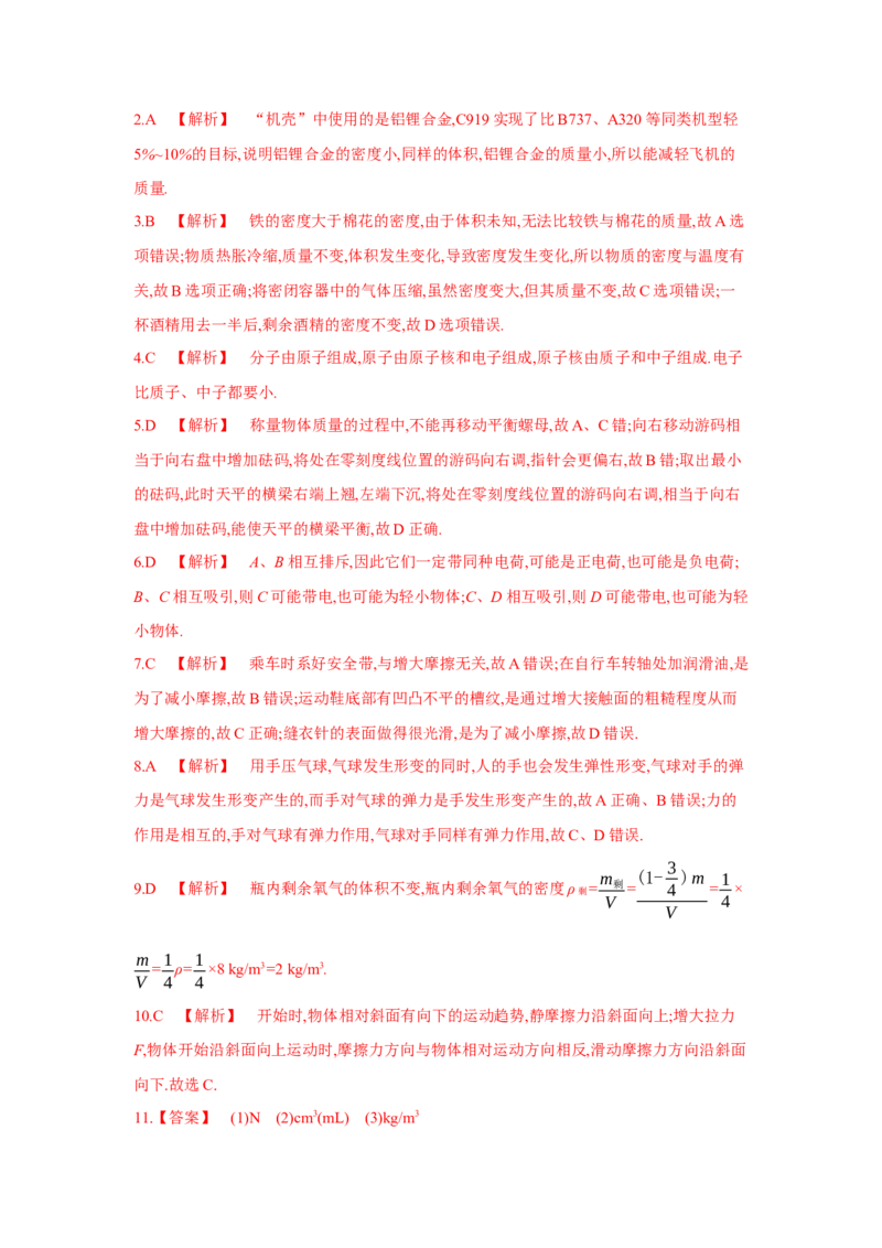 期中检测卷（苏科版）_8下-初中物理苏科版(4)_赠送：旧版资料（和新版好多一样，仍具有很大参考价值）_03试卷_期中试卷