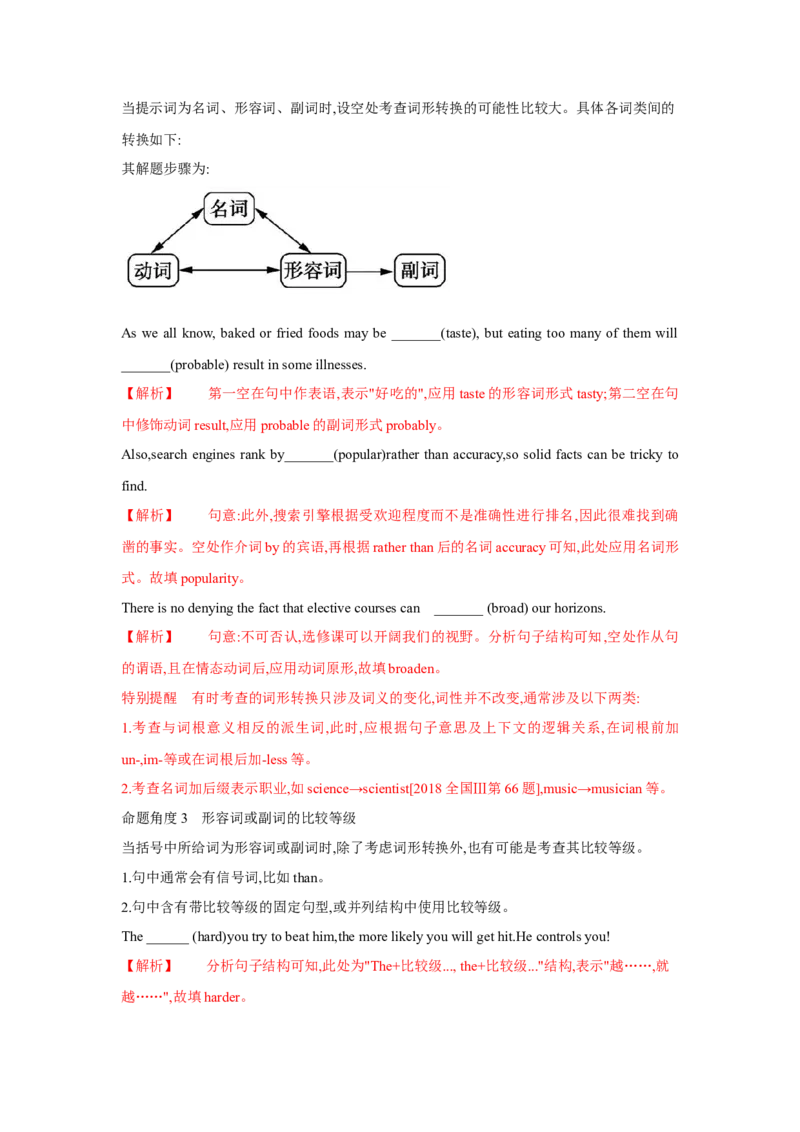 题型四语篇型语法填空（通用版）（原卷版）_03高考英语_通用版（老高考）复习资料_2023年复习资料_二轮复习_2023高考英语二轮复习重难考点（新题型）突破（通用版）