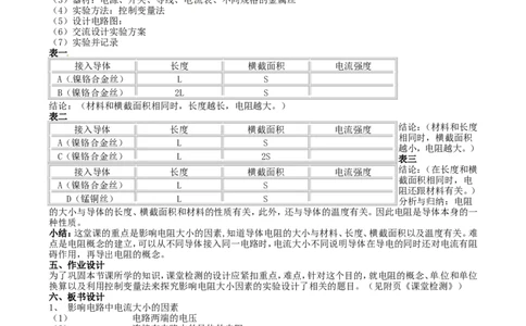 苏科初中物理九上《14.1电阻》word教案(4)_9上-初中物理苏科版(4)_赠送：旧版资料（和新版好多一样，仍具有很大参考价值）_02教案