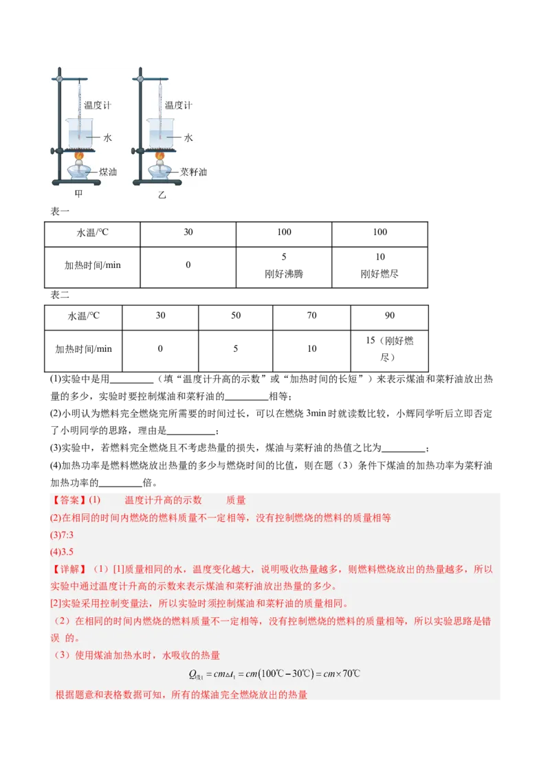 四、机械能与内能的相互转化（分层作业）（解析版）_9上-初中物理苏科版(4)_02课件+教案+分层作业第2套（更新中）_分层作业