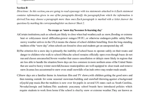 大学英语四级考试2024年6月真题第三套_英语四六级保存避免失效_最新更新，视频都在这_2026、6月四级速转存易和谐_新大学英语2025.6月4.6级真题_※1.四级历年真题、解析及听力