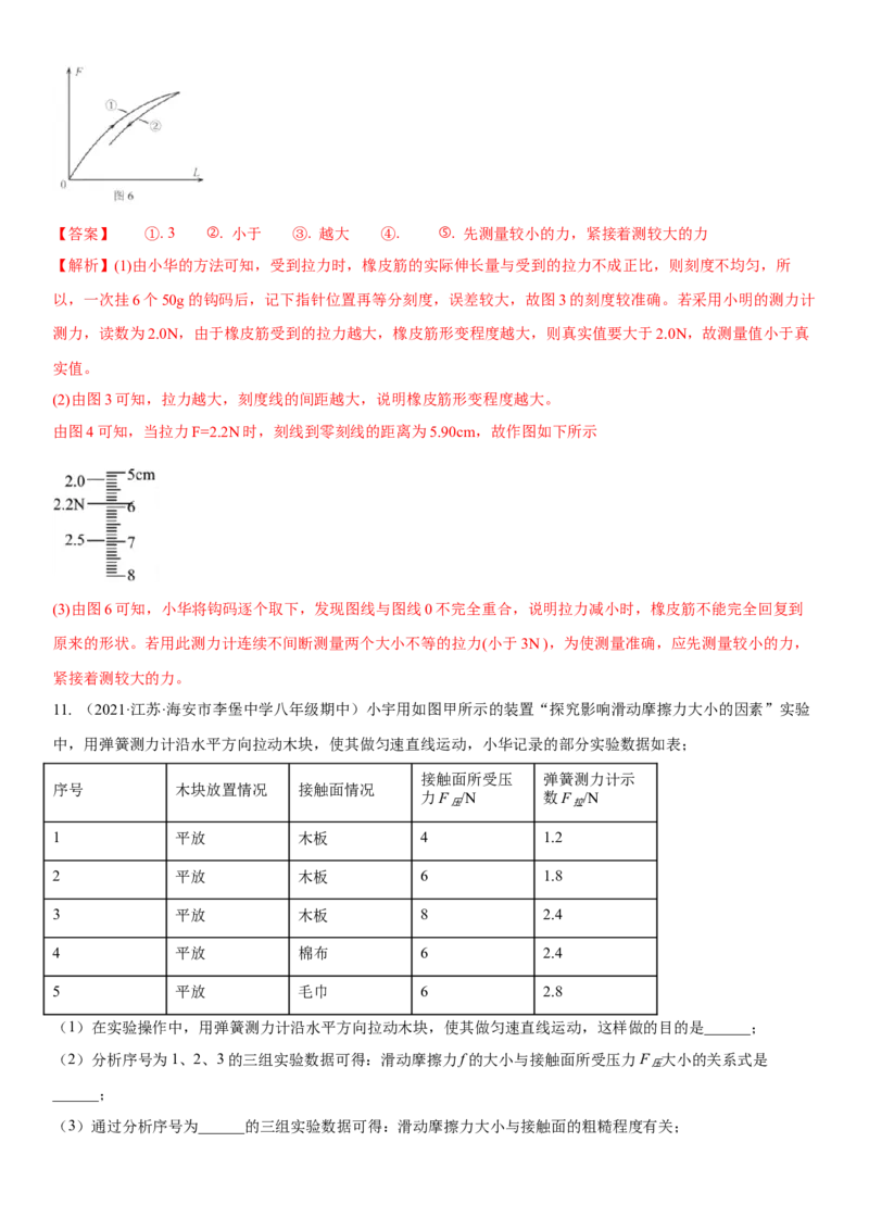 8.5专题力与三种性质的力(解析版)_8下-初中物理苏科版(4)_赠送：旧版资料（和新版好多一样，仍具有很大参考价值）_02讲义_8.5专题力与三种性质的力(解析版)