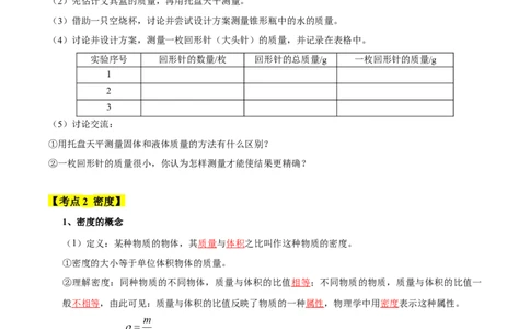第6章物质的物理属性速记清单（解析版）(1)_8下-初中物理苏科版(4)_04知识清单_第1套_第6章物质的物理属性速记清单-2024-2025学年八年级物理下册单元速记&middot;巧练（苏科版2024）