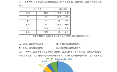 题型04数据计量型选择题专项训练--2024届高三统编版历史一轮复习_07高考历史_新高考复习资料_2024年新高考复习资料_一轮复习资料_2024届高三统编版历史一轮复习特色题型专项训练