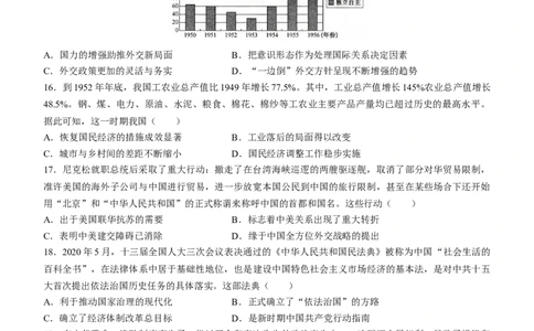 陕西省安康市2023届高三9月月考历史试题_07高考历史_历史高考模拟题_旧高考_2023年