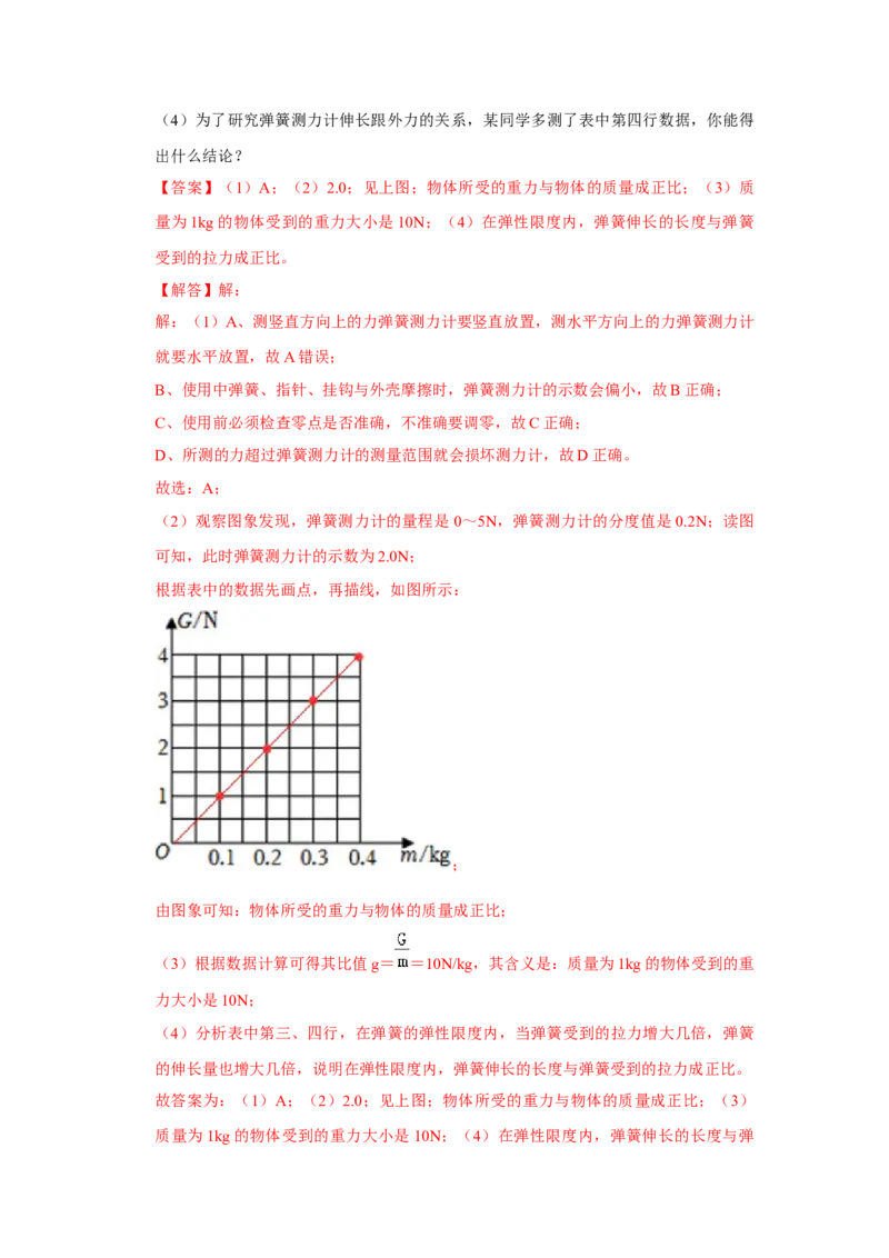 八年级下册物理期中考试模拟测试02（解析版）_8下-初中物理苏科版(4)_赠送：旧版资料（和新版好多一样，仍具有很大参考价值）_03试卷_期中试卷_八年级下册物理期中考试模拟测试02