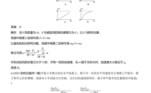 热点3　牛顿运动定律_2025年新高考资料_二轮复习_2025年高考物理大二轮_2025物理二轮专题复习教师用书Word版文档_考前特训_热点排查练
