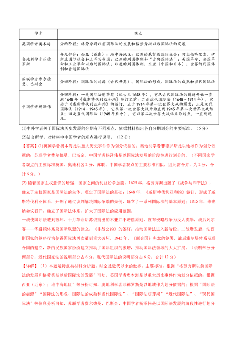 黄金卷02（湖南专用）（全解全析）_07高考历史_2024年新高考资料_4.2024高考模拟预测试卷_赢在高考&middot;黄金8卷备战2024年高考历史模拟卷（湖南专用）31259448