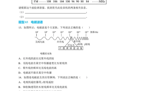 二、电磁波及其传播（培优考点练）（原卷版）_9下-初中物理苏科版(4)_9下-初中物理苏科版（2026春季新版）持续更新_02习题试卷_培优练习