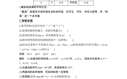 第1节直线的方程_新高考复习资料_2024年新高考资料_一轮复习资料_完2024数学步步高大一轮复习（课件+讲义）_2024年高考数学一轮复习讲义（新高考版）_赠1套word版补充习题库