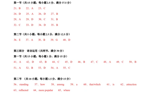 黄金卷02-赢在高考&middot;黄金8卷备战2024年高考英语模拟卷（江苏专用）（参考答案）_03高考英语_2024年新高考资料_4.2024高考模拟预测试卷