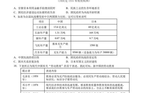 黄金卷02（考试版）_07高考历史_2024年新高考资料_4.2024高考模拟预测试卷_赢在高考&middot;黄金8卷备战2024年高考历史模拟卷（河北专用）31272518