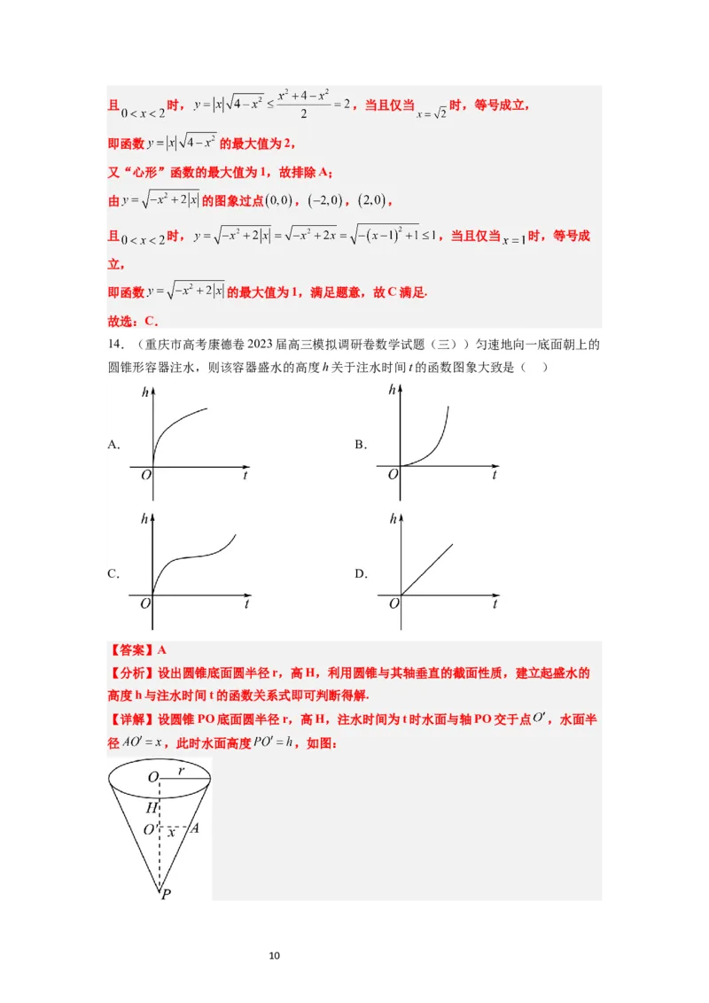 第12练函数的图像（精练：基础+重难点）一轮复习讲义2024年高考数学高频考点题型归纳与方法总结（新高考通用）解析版_新高考复习资料_2024年新高考资料_一轮复习资料