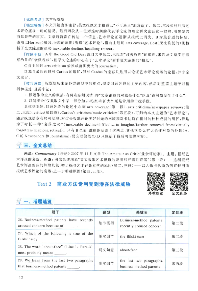 2010年真题解析及复习思路_考研英语真题（英一＋英二）_考研英语真题_考研英语一历年真题_❤️6.黄皮-英语一解析_真题解析及复习思路（2001-2025）