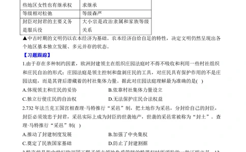 （13）中古时期的世界（含解析）&mdash;&mdash;2025届高考历史二轮复习易错重难提升新高考版_07高考历史_2025年新高考资料_二轮复习