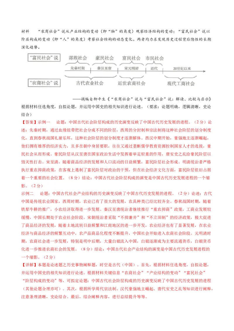 黄金卷01（全国卷新教材）（解析版）_07高考历史_2024年新高考资料_4.2024高考模拟预测试卷_赢在高考&middot;黄金8卷备战2024年高考历史模拟卷（全国卷专用）31256258