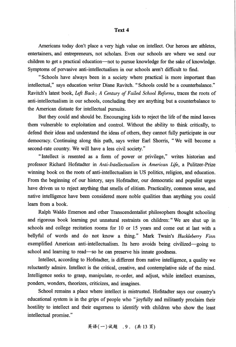 2004年真题及答案速查_考研英语真题（英一＋英二）_考研英语真题_考研英语一历年真题_❤️6.黄皮-英语一解析_真题及答案速查（2001-2025）