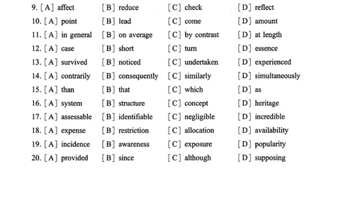 2004年真题及答案速查_考研英语真题（英一＋英二）_考研英语真题_考研英语一历年真题_❤️6.黄皮-英语一解析_真题及答案速查（2001-2025）