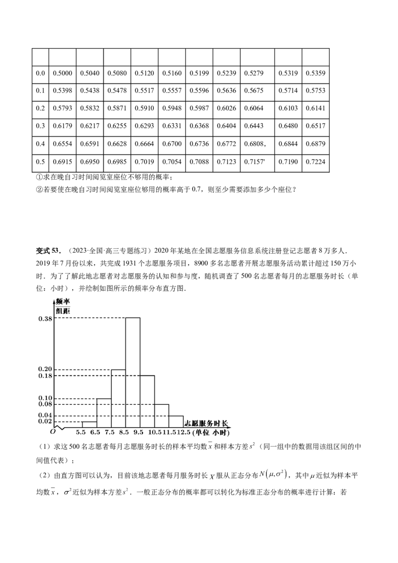 第08讲两点分布、二项分布、超几何分布与正态分布（十一大题型）（讲义）（原卷版）_新高考复习资料_2024年新高考资料_一轮复习资料_第十章计数原理、概率、随机变量及其分布