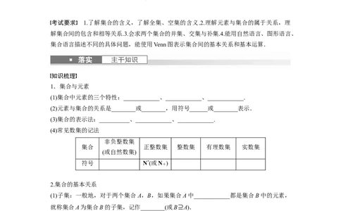 第1章　&sect;1.1　集　合_新高考复习资料_2024年新高考资料_一轮复习资料_完2024数学步步高大一轮复习（课件+讲义）_2024年高考数学一轮复习讲义（新高考版）_学生版在此文件夹_292