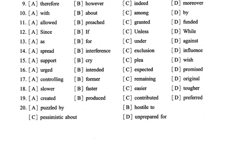 2007年真题及答案速查_考研英语真题（英一＋英二）_考研英语真题_考研英语一历年真题_❤️6.黄皮-英语一解析_真题及答案速查（2001-2025）