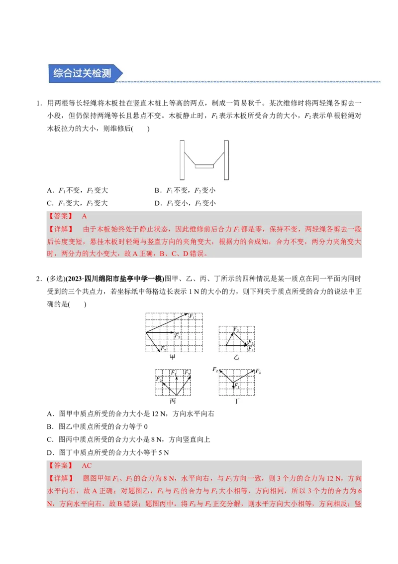 第05讲受力分析四大题型（举一反三）（解析版）_2025年新高考资料_二轮复习_备战2025年高考物理举一反三系列（新高考通用）3406669