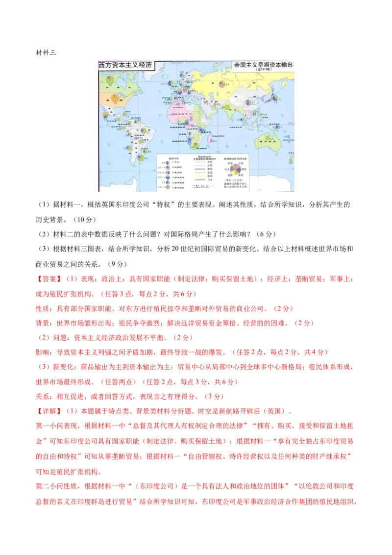 黄金卷03（全国卷新教材）（全解全析）_07高考历史_2024年新高考资料_4.2024高考模拟预测试卷_赢在高考&middot;黄金8卷备战2024年高考历史模拟卷（全国卷专用）31256258