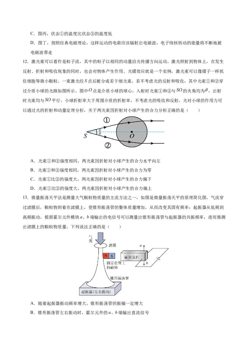 信息必刷卷02（浙江专用）（原卷版）_2025年新高考资料_2025考前信息卷_2025年高考物理考前信息必刷卷（浙江专用）3432217_信息必刷卷02（浙江专用）-2025年高考物理考前信息必刷卷
