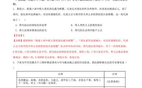 黄金卷04（山东专用）（全解全析）_07高考历史_2024年新高考资料_4.2024高考模拟预测试卷_赢在高考&middot;黄金8卷备战2024年高考历史模拟卷（山东专用）31282698