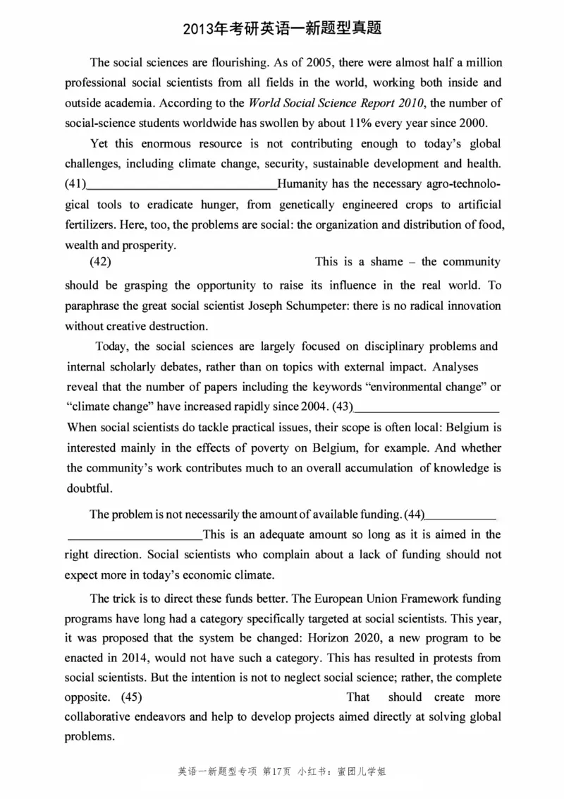 2005-2025年英语一新题型真题+答案速查.(1)_考研英语真题（英一＋英二）_考研英语真题_考研英语一历年真题_考研英语新题型专项_英语一新题型真题