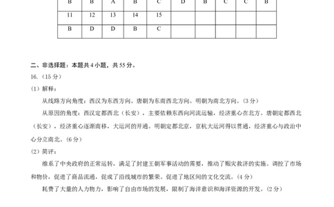 黄金卷02（山东专用）（参考答案）_07高考历史_2024年新高考资料_4.2024高考模拟预测试卷_赢在高考&middot;黄金8卷备战2024年高考历史模拟卷（山东专用）31282698