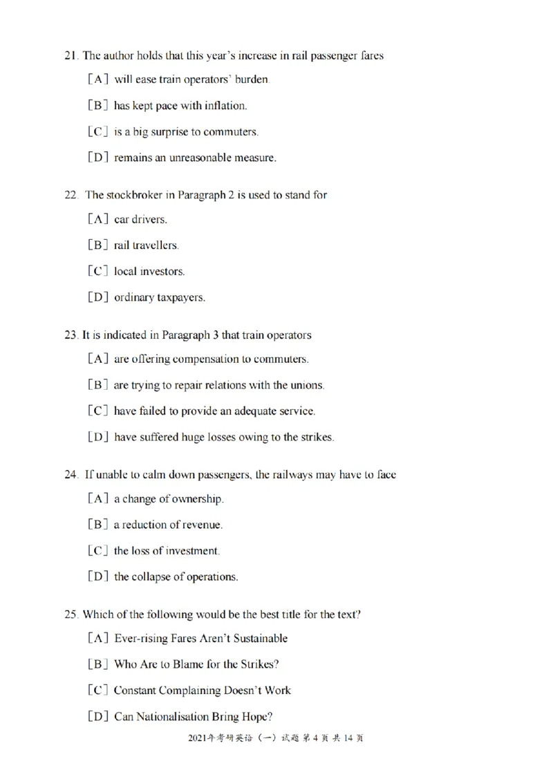 2010-2025英语一真题一键打印版已设计好排版，直接双面打印即可_考研英语真题（英一＋英二）_考研英语真题_考研英语一历年真题_❤️2.英语一2010-2026真题及解析