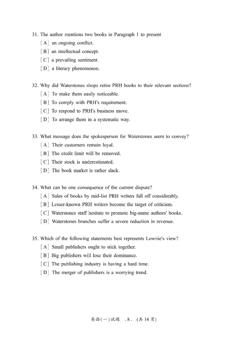 2010-2025英语一真题一键打印版已设计好排版，直接双面打印即可_考研英语真题（英一＋英二）_考研英语真题_考研英语一历年真题_❤️2.英语一2010-2026真题及解析