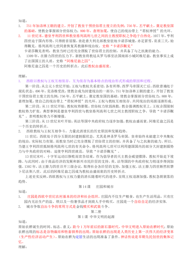 （超详）高中历史知识点归纳汇总_07高考历史_通用版（老高考）复习资料_2023年复习资料