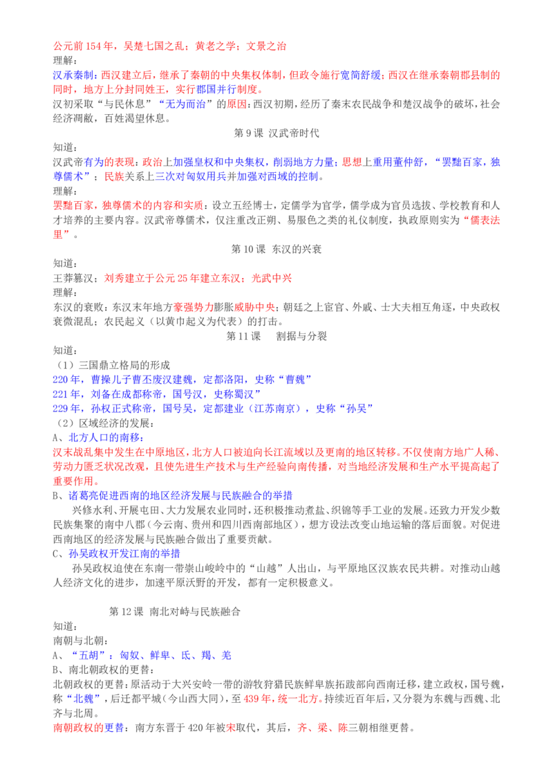 （超详）高中历史知识点归纳汇总_07高考历史_通用版（老高考）复习资料_2023年复习资料