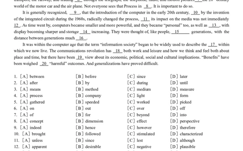 2002年历年考研英语真题_考研英语真题（英一＋英二）_考研英语真题_考研英语一历年真题_❤️1.英语一1980-2009真题及解析_1998-2009考研英语真题（word)