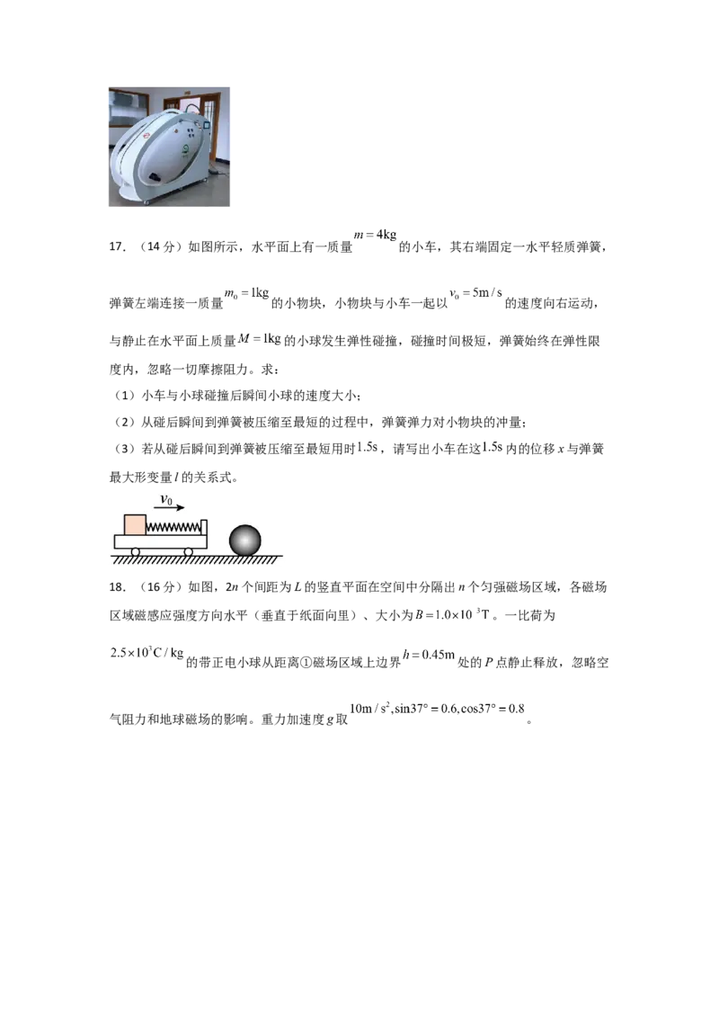 信息必刷卷01（山东专用）（原卷版）_2025年新高考资料_2025考前信息卷_2025年高考物理考前信息必刷卷（山东专用）3440439