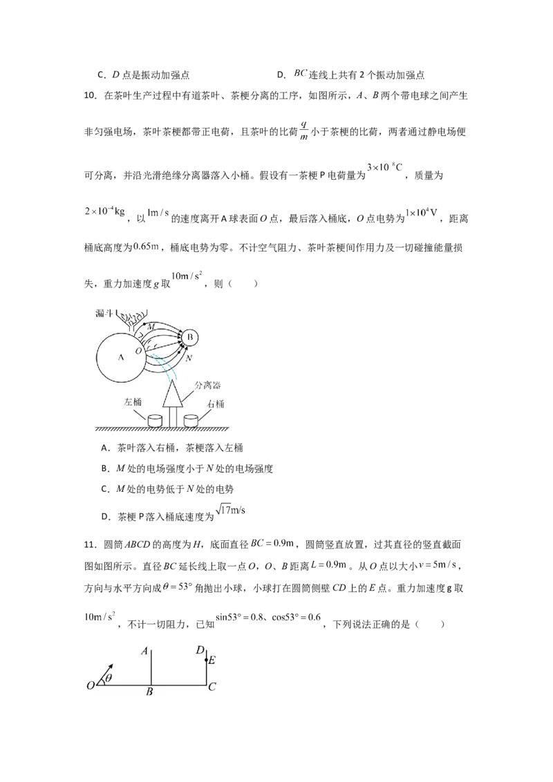 信息必刷卷01（山东专用）（原卷版）_2025年新高考资料_2025考前信息卷_2025年高考物理考前信息必刷卷（山东专用）3440439