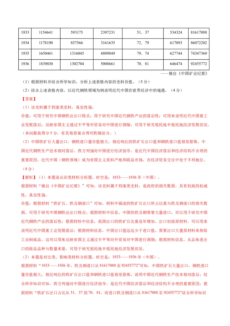 黄金卷02（全解全析）_07高考历史_2024年新高考资料_4.2024高考模拟预测试卷_赢在高考&middot;黄金8卷备战2024年高考历史模拟卷（河北专用）31272518