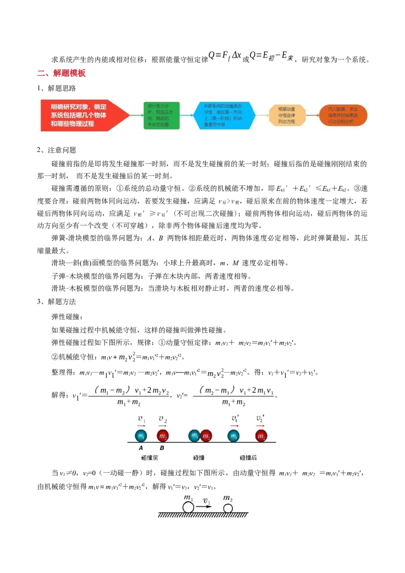模板08动量定理和动量守恒定律（三大题型）（解析版）_2025年新高考资料_二轮复习_2025年高考物理答题技巧与模板构建339420717