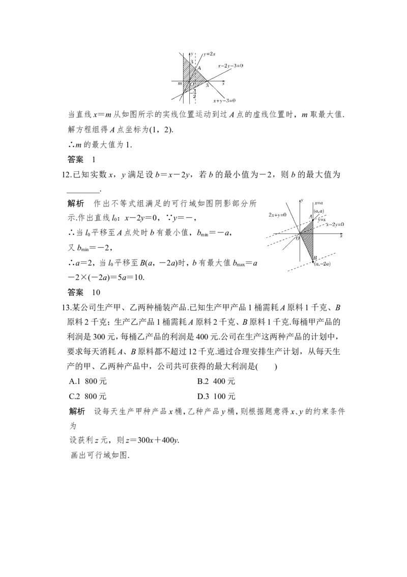 第2讲　二元一次不等式(组)与简单的线性规划问题_新高考复习资料_2022年新高考资料_2022年一轮复习各版本_1.新高考2022年高考数学一轮复习_2022届高考数学一轮复习讲义（新高考版）