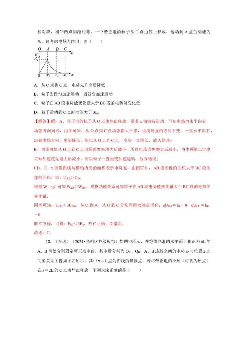 选择5静电场高频问题（解析版）_2025年新高考资料_二轮复习_模型与方法2025届高考物理二轮复习热点题型归类340322924
