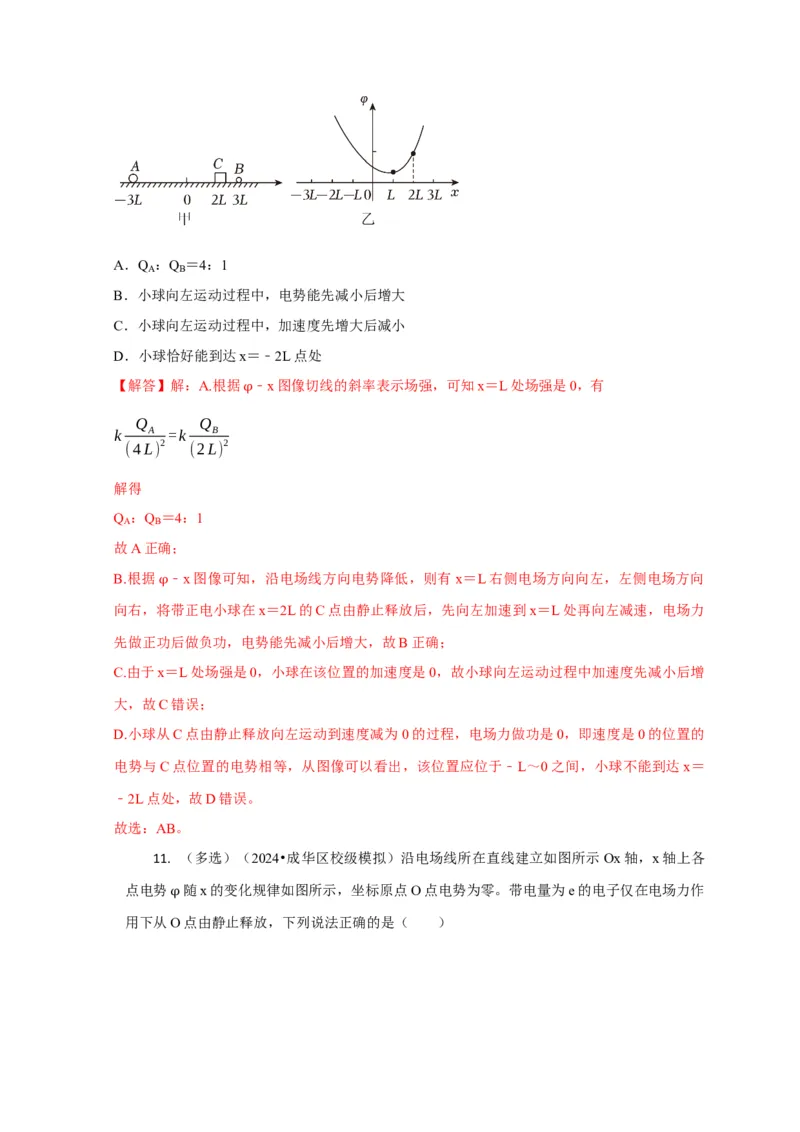 选择5静电场高频问题（解析版）_2025年新高考资料_二轮复习_模型与方法2025届高考物理二轮复习热点题型归类340322924