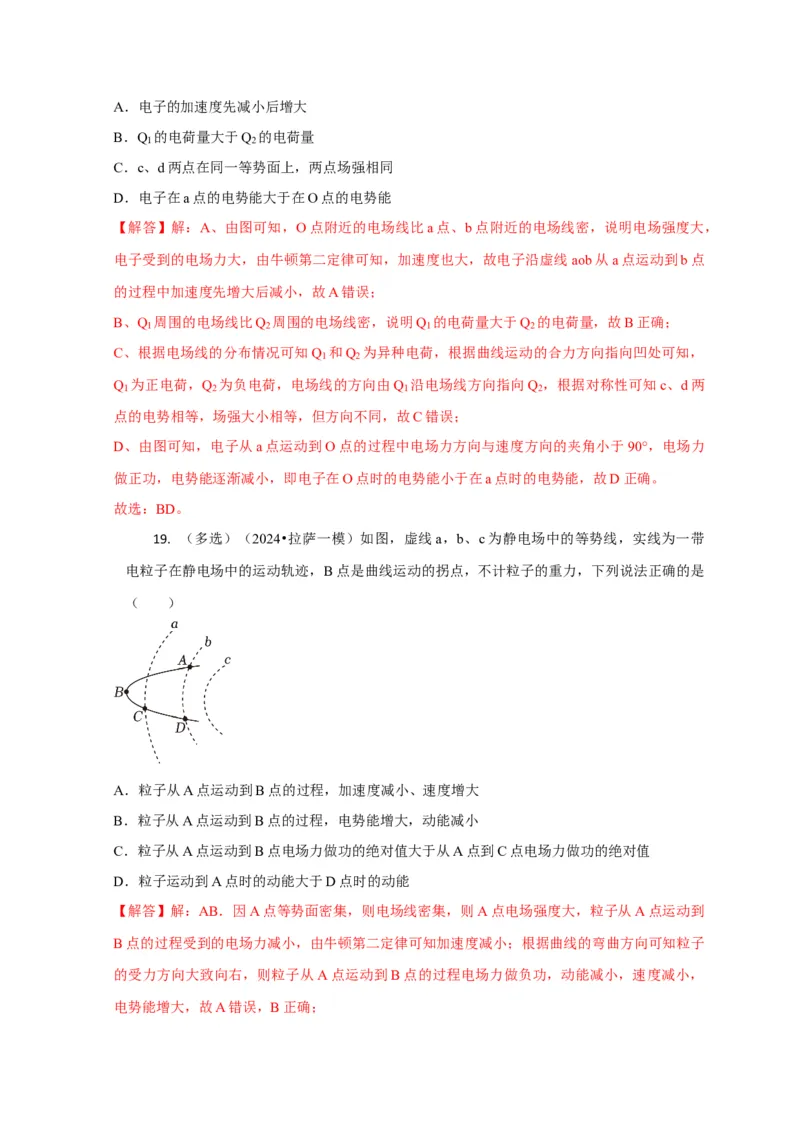 选择5静电场高频问题（解析版）_2025年新高考资料_二轮复习_模型与方法2025届高考物理二轮复习热点题型归类340322924