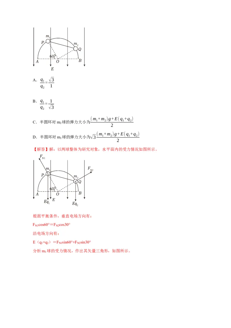 选择5静电场高频问题（解析版）_2025年新高考资料_二轮复习_模型与方法2025届高考物理二轮复习热点题型归类340322924