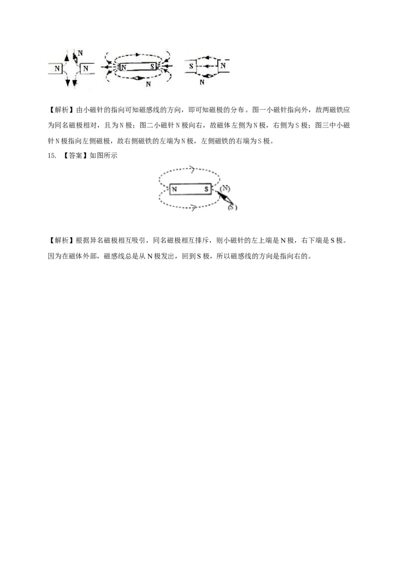 第16章磁现象磁场讲义&mdash;2020-2021学年苏科版九年级物理下册（机构专用）_9下-初中物理苏科版(4)_9下-初中物理苏科版（旧版）赠送_04讲义