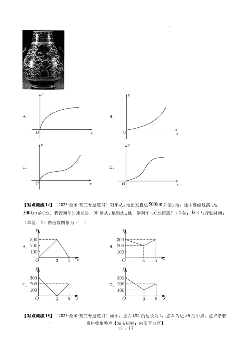 第06讲函数的图象（六大题型）（讲义）（原卷版）_新高考复习资料_2024年新高考资料_一轮复习资料_完2024年高考数学一轮复习讲练测(课件+讲义+练习)（新高考）